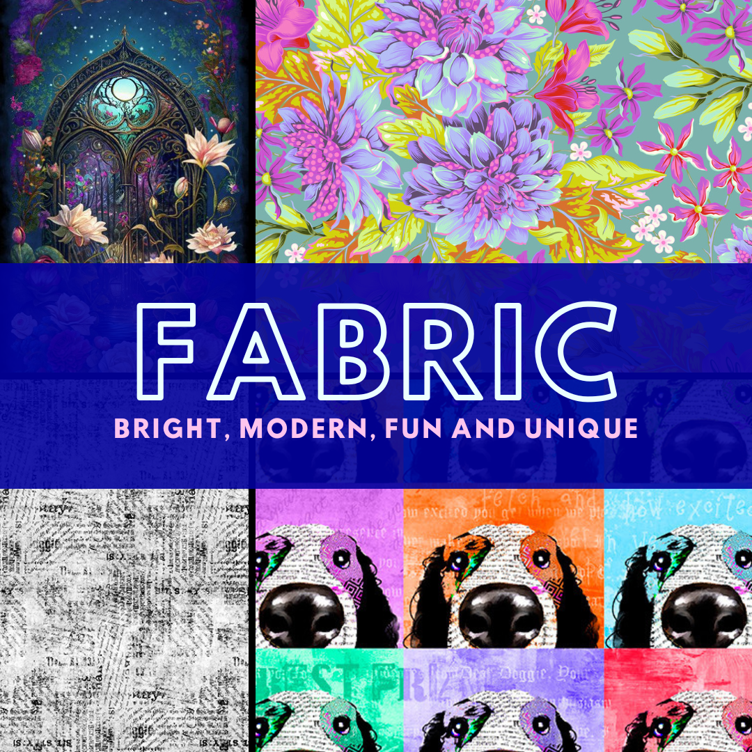 Sampling of style of fabrics carried in shop.