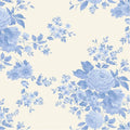 Something Blue Carol Pale Blue Cream TIL100664 by TILDA