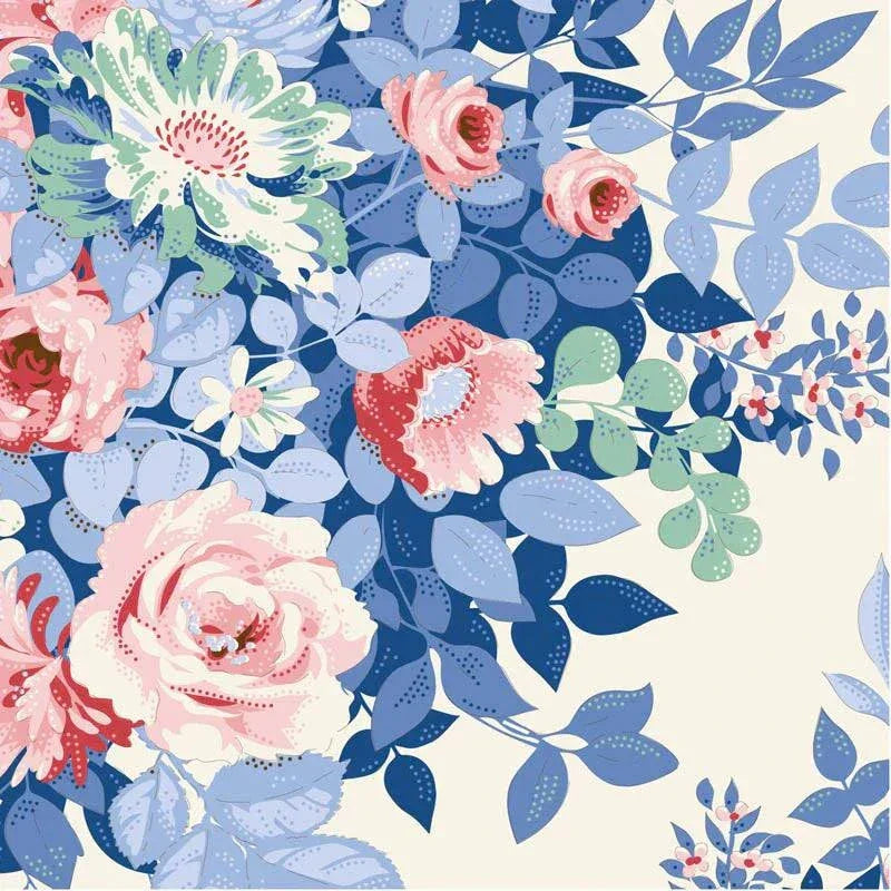 Something Blue Whimsyflower Cream TIL100665 by TILDA