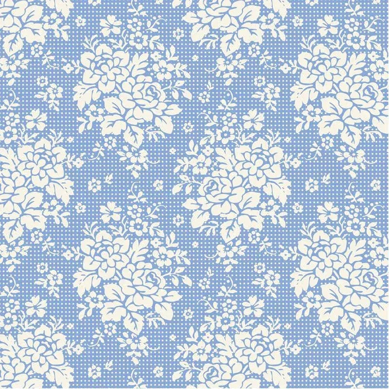 Something Blue Picnic Sky Cream TIL100666 by TILDA