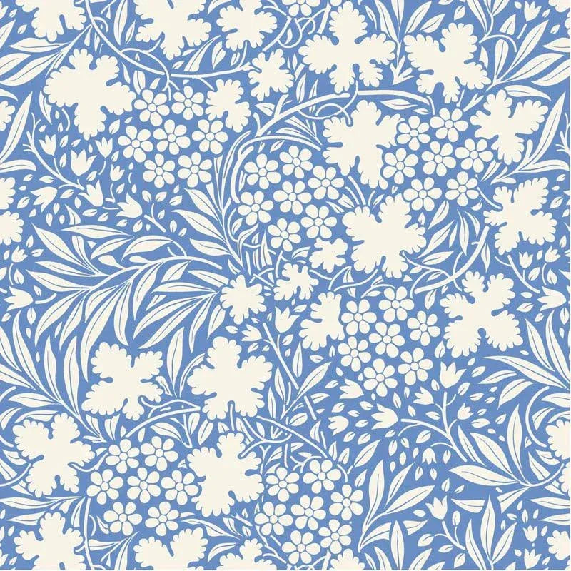 Something Blue Bushbloom Blue Cream TIL100668 by TILDA