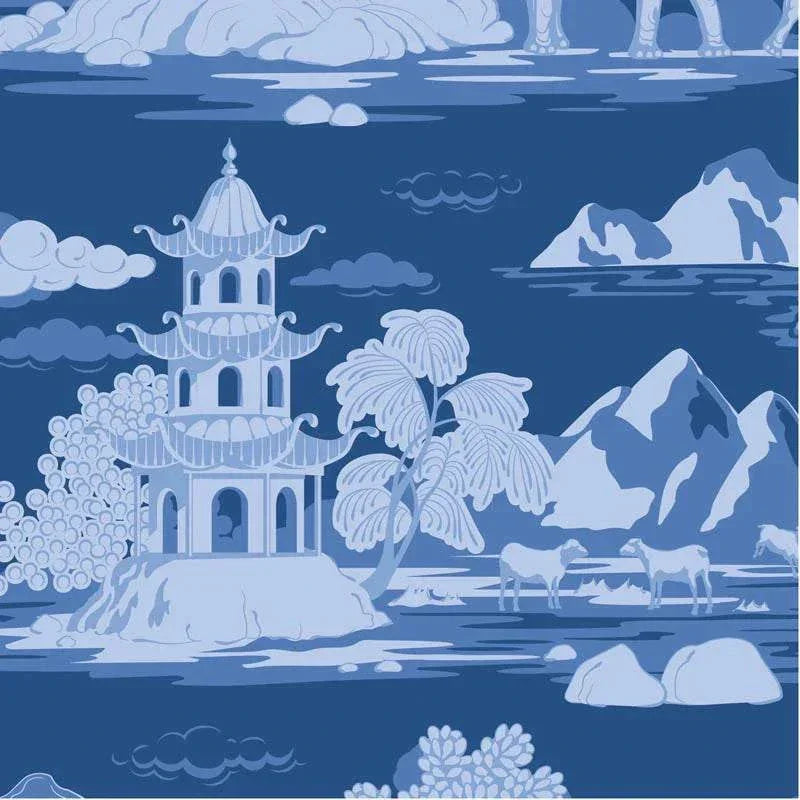 Something Blue Cottonview Scenic Night Blue TIL100680 by TILDA