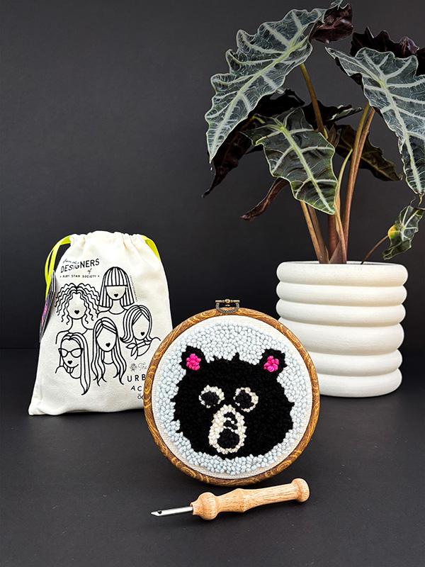 Punch Needle Bear Kit UA1036 BOX Ruby Star