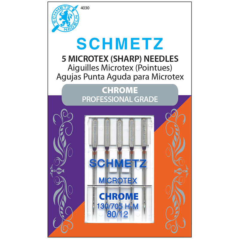 Schmetz Chrome Microtex Needle 80/12