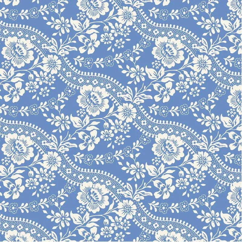 Something Blue Blenders Celeste Floral Blue TIL110165 by TILDA