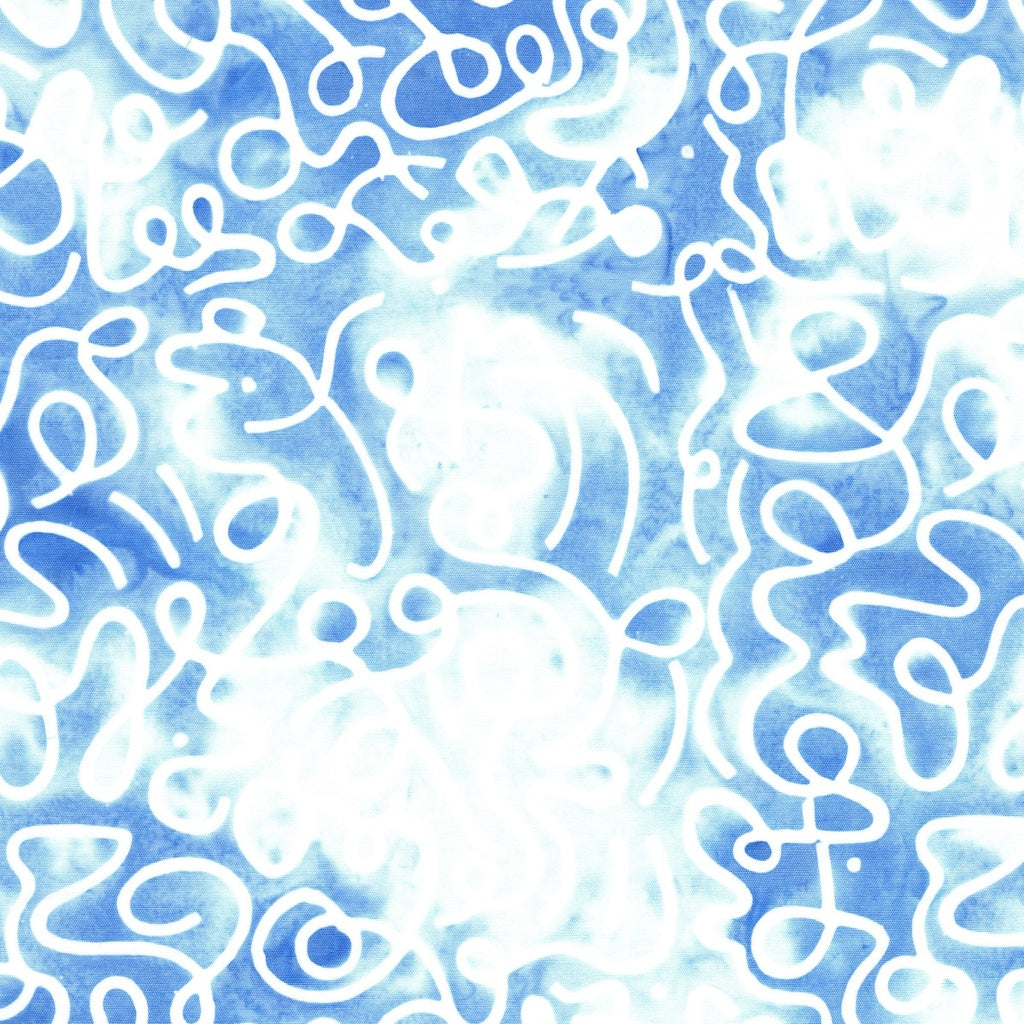 Squiggles-Multi White Blue Sky