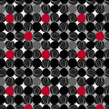 Crimson Garden Black/Gray Touching Dots 1195-98