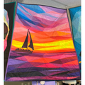 Sailboat Quilted Panel 30" x 40" - Shop Sample