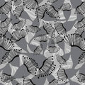 Crimson Garden Gray Eyelash Floral 1201-90