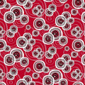 Crimson Garden Red Circles in Circles 1204-88