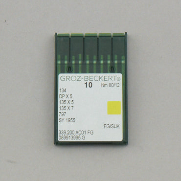 Groz-Beckert Needles- 80/12 FG/SUK (Ballpoint)