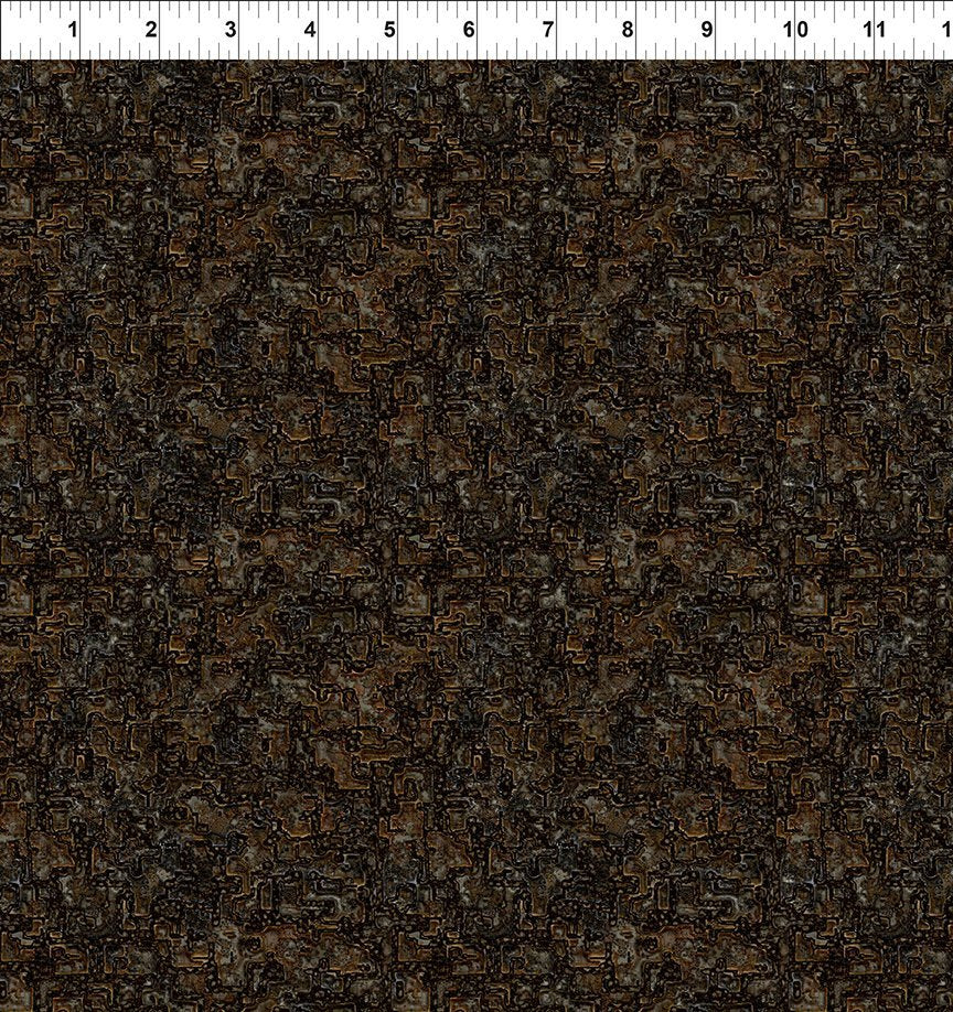 Steampunk Menagerie Rust Metal Yardage 13ST-1