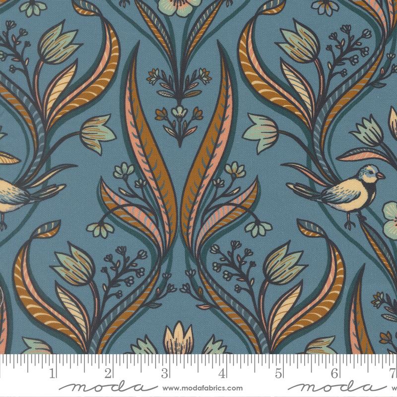 Feather and Forest Bloom - Azure 14141-17
