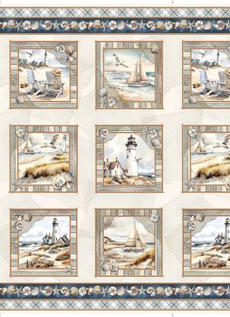 Coastal Escape Panel Neutral 24"