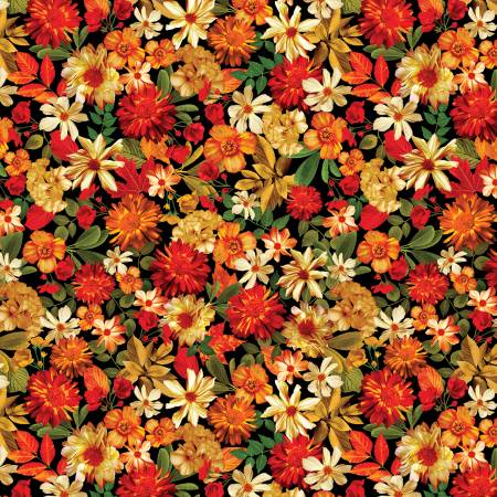 Harvest Beauty Autumn Garden Black/Multi 15269-12
