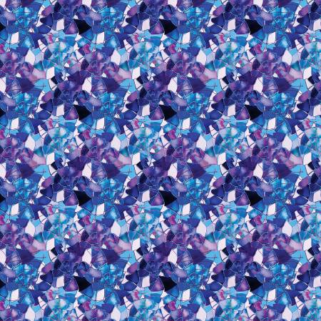 Prismatic Glass Indigo/Multi