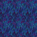 Small Tossed Leaf Dark Blue