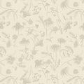 Coneflower Tonal Natural 108in Wide Back