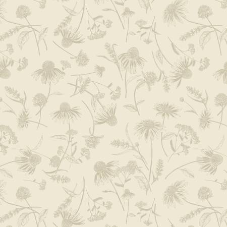 Coneflower Tonal Natural 108in Wide Back
