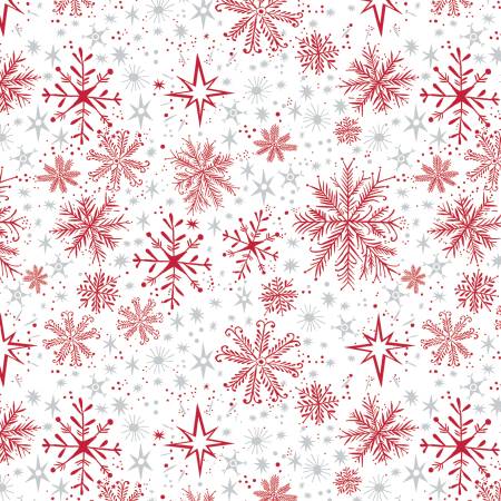 Highland Glen: Snow Frost White/Red 16727P-91