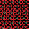 Highland Glen: Quilted Geo Red/Black 16824-21