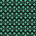 Highland Glen: Quilted Geo Black/Green 16824-91