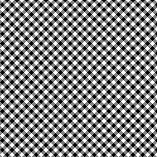 Sweet Gingham Basic - Gingham Black/White