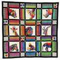 Colorful Animals 52" x 54" - Shop Sample