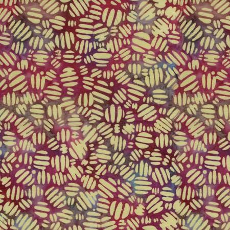 Striped Circles Multi Red Blue Dusty