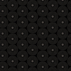 Circle Dot Black on Black