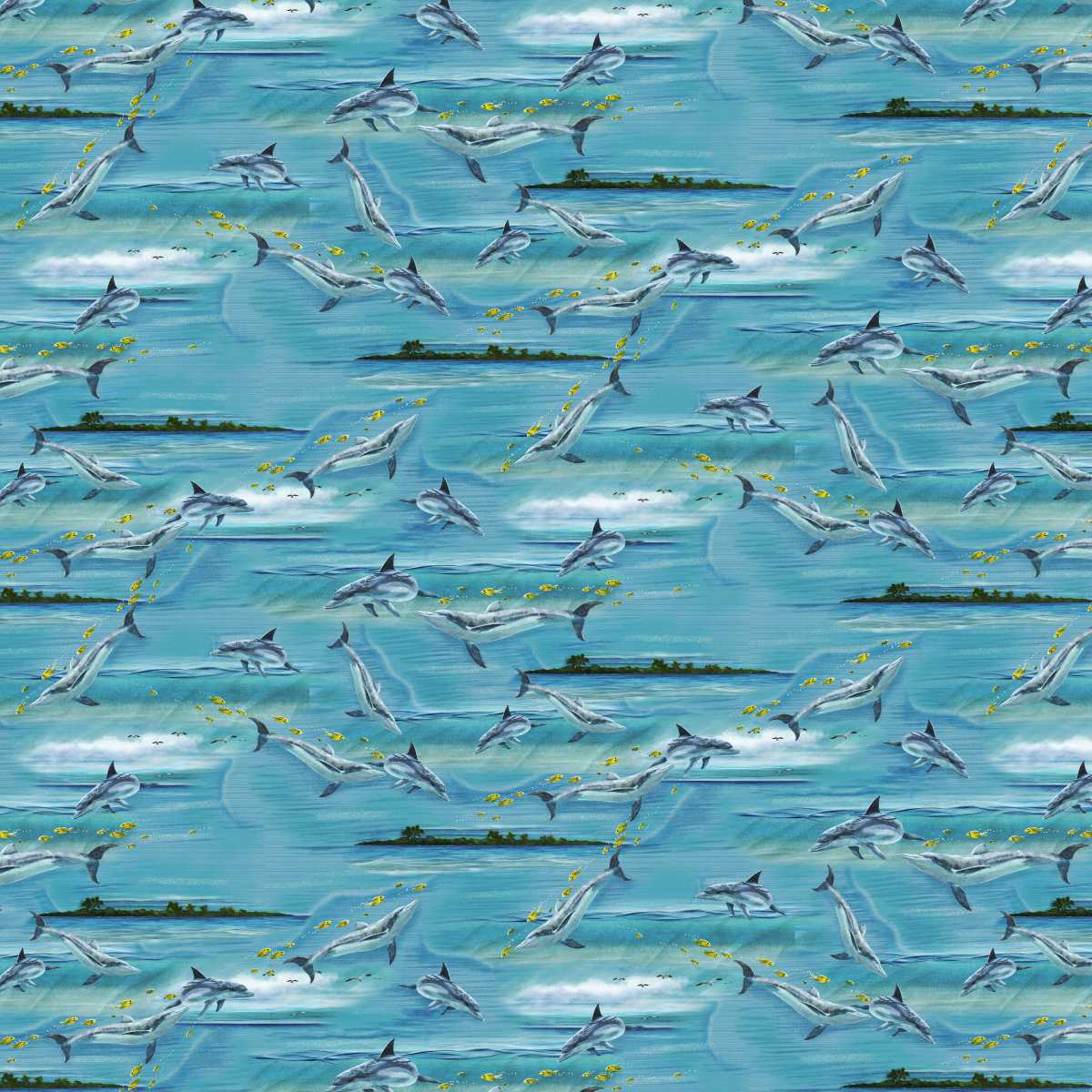 2332-17 Ocean Blue || Window to Paradise