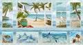 Bay Blue Block Panel 24 Inch