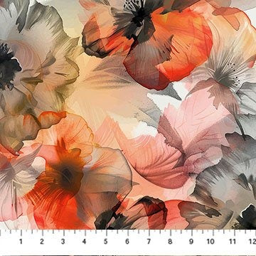 Avalana Jersey Viscose- Flowers Multi 25-258