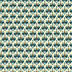 Portofino - Foulard (Cream/Teal)