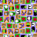 2732-50 Lt. Purple || Little Monsters Trick or Treaters Patch