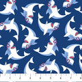 Shark Attack 28858-48 Navy Blue