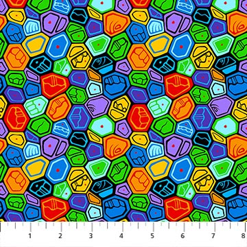 The Four Seasons Black Multi Turtle Shell Fabric
