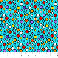 The Four Seasons Turq Multi Multi Dots Fabric