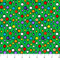 The Four Seasons Green Multi Multi Dots Fabric