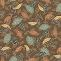 Frond Nouveau -Tossed Leaves-Brown 2600-30101-A