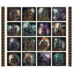 Creepsville - Haunted House Picture Patches- Cream