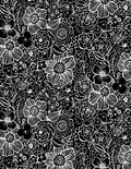 Night & Day Packed Floral Black