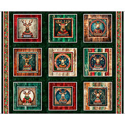 SANTA'S WORKSHOP - REINDEER PICTURE PATCHES 36"
