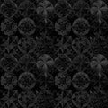 SOLSTICE - KALEIDOSCOPE PACKED  CIRCLES - Black