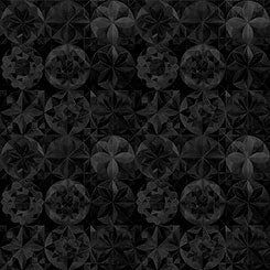 SOLSTICE - KALEIDOSCOPE PACKED  CIRCLES - Black