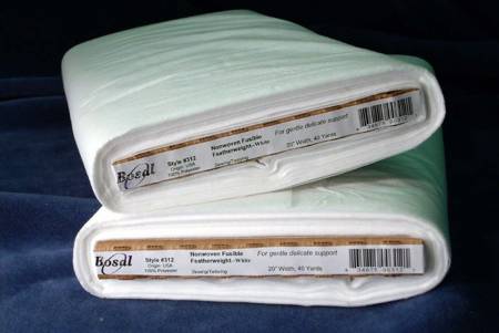Bosal Non-Woven Fusible Featherweight Stabilizer 20in wide - White