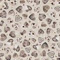SEWBOTS - HEARTS - Taupe