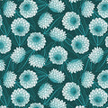 DAHLIAS AT DUSK - DAHLIAS-DK Teal