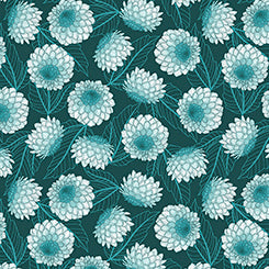 DAHLIAS AT DUSK - DAHLIAS-DK Teal