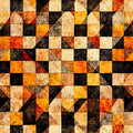 A Haunting We Will Go - Checkboard Geo - Burnt Orange